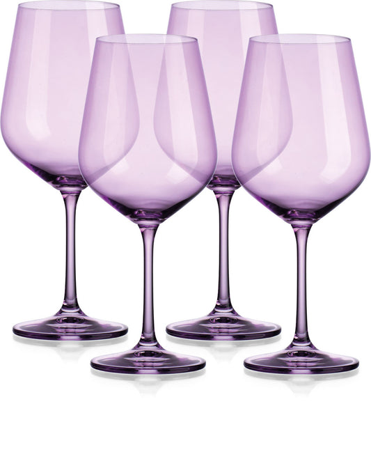 Sheer Wine Glass - Purple