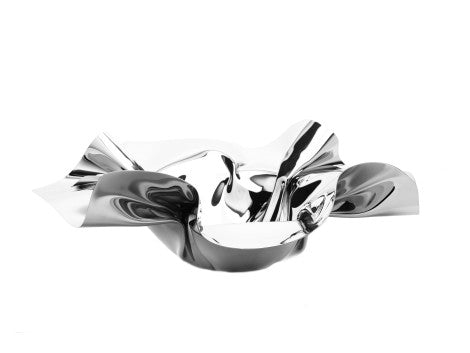 14" Round Stainless Steel Ruffled Design Serving Bowl - Jubilee Party